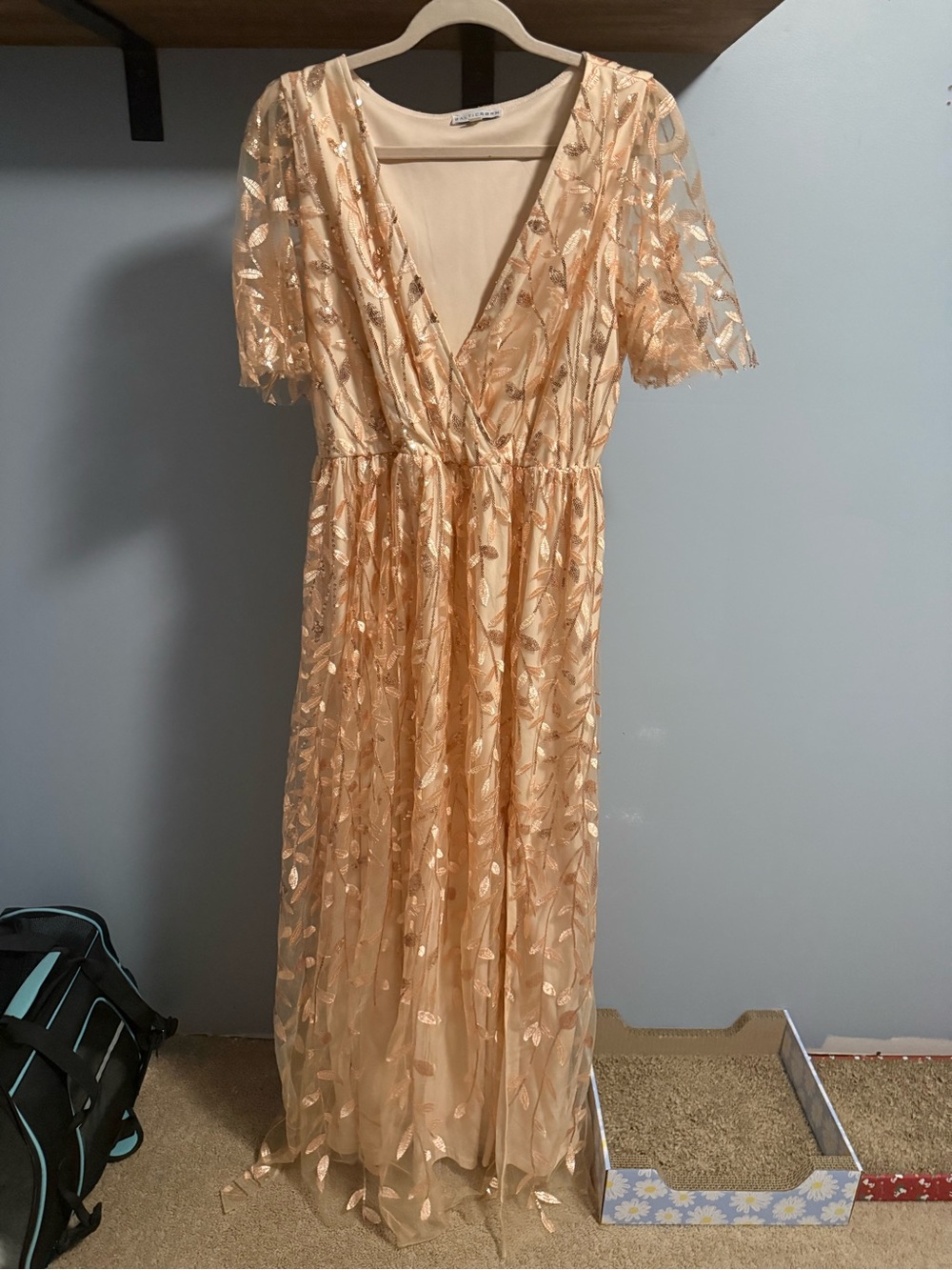 Baltic Born Blush Peach Evening Dress